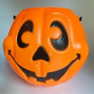 Vintage 90's Blow Mold Pumpkin